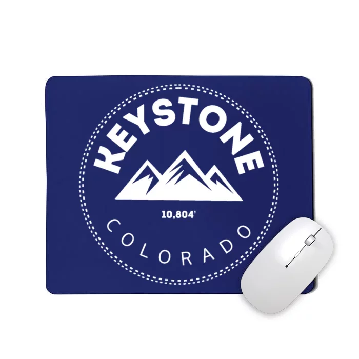 Keystone Colorado Co Mountain Town Funny Gift Elevated Skiing Mousepad