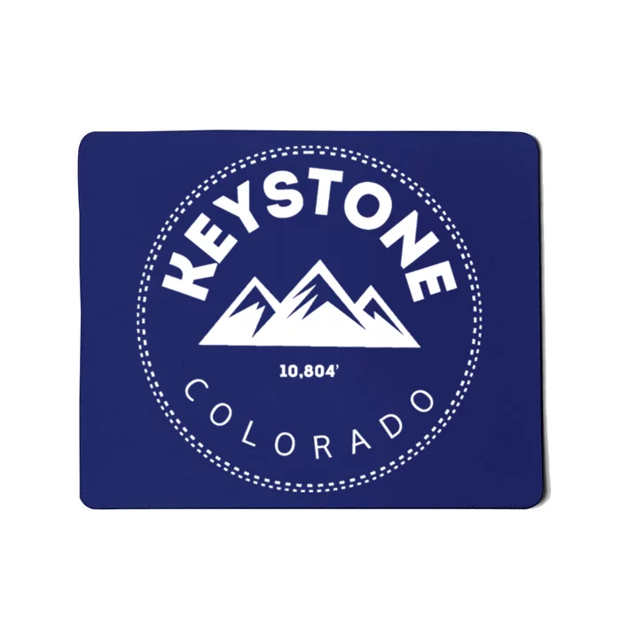 Keystone Colorado Co Mountain Town Funny Gift Elevated Skiing Mousepad