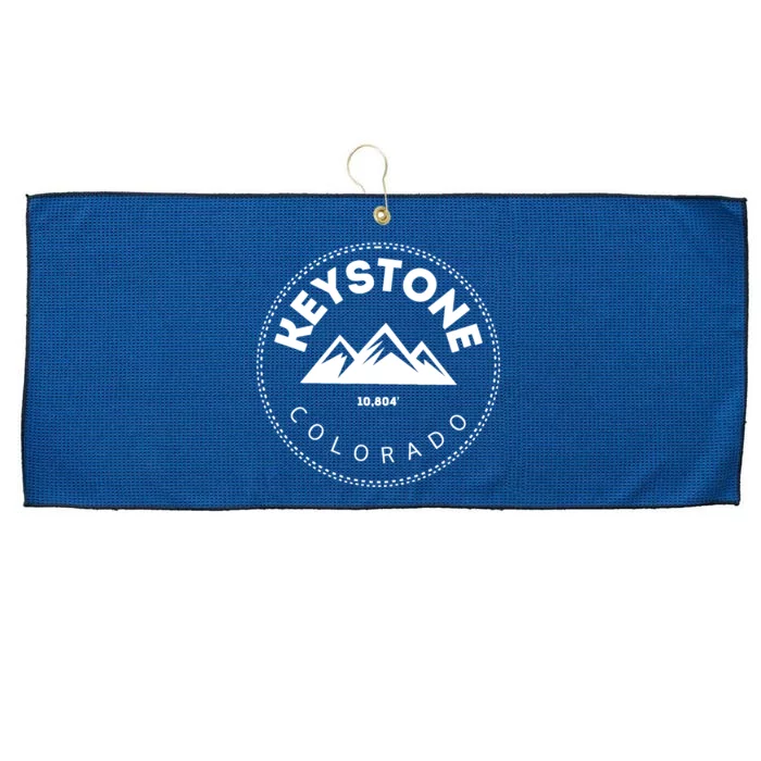 Keystone Colorado Co Mountain Town Funny Gift Elevated Skiing Large Microfiber Waffle Golf Towel