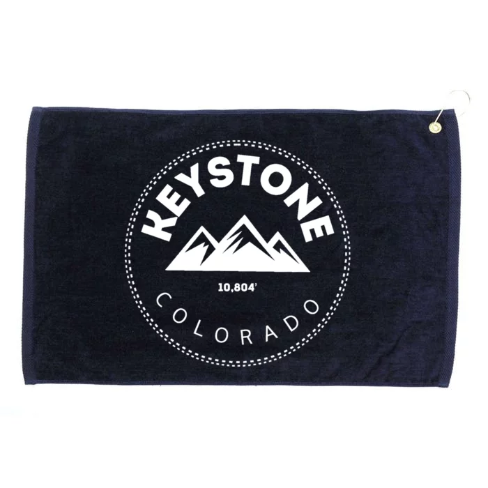 Keystone Colorado Co Mountain Town Funny Gift Elevated Skiing Grommeted Golf Towel