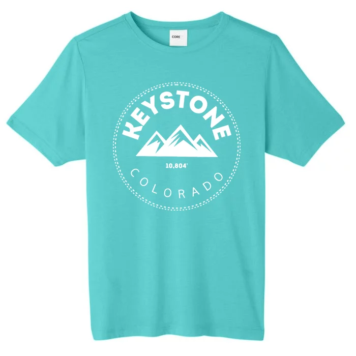 Keystone Colorado Co Mountain Town Funny Gift Elevated Skiing ChromaSoft Performance T-Shirt