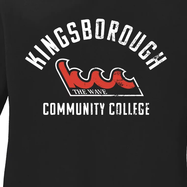 Kingsborough Community College KBCC Large Ladies Long Sleeve Shirt