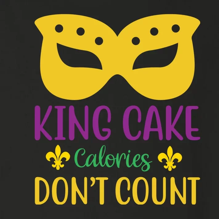 King Cake Calories Don't Count Toddler Long Sleeve Shirt