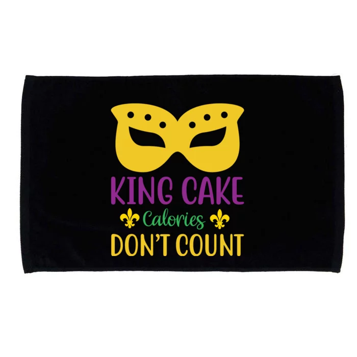 King Cake Calories Don't Count Microfiber Hand Towel