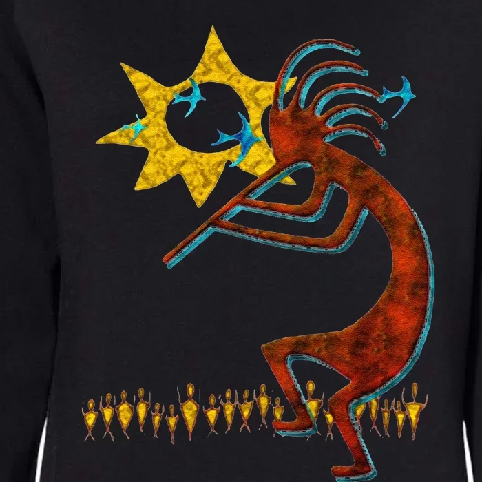 Kokopelli Concert Cool Fashion Native American Womens California Wash Sweatshirt