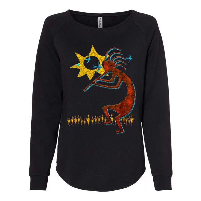 Kokopelli Concert Cool Fashion Native American Womens California Wash Sweatshirt