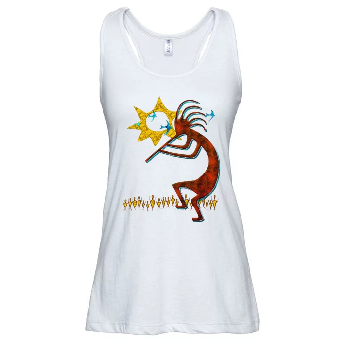 Kokopelli Concert Cool Fashion Native American Ladies Essential Flowy Tank