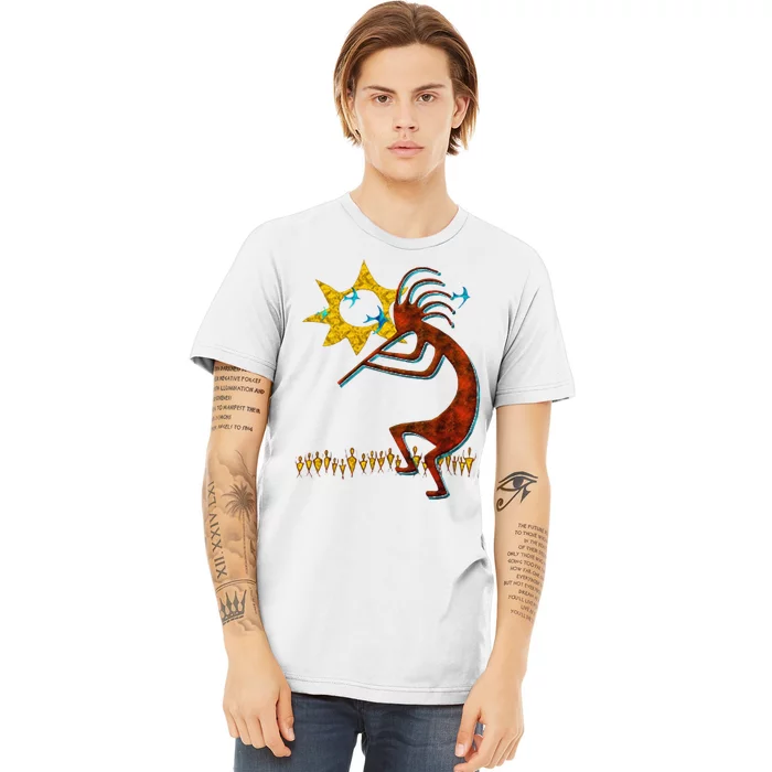 Kokopelli Concert Cool Fashion Native American Premium T-Shirt