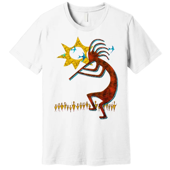 Kokopelli Concert Cool Fashion Native American Premium T-Shirt