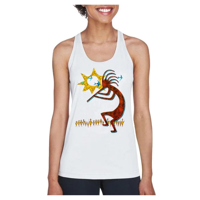 Kokopelli Concert Cool Fashion Native American Women's Racerback Tank