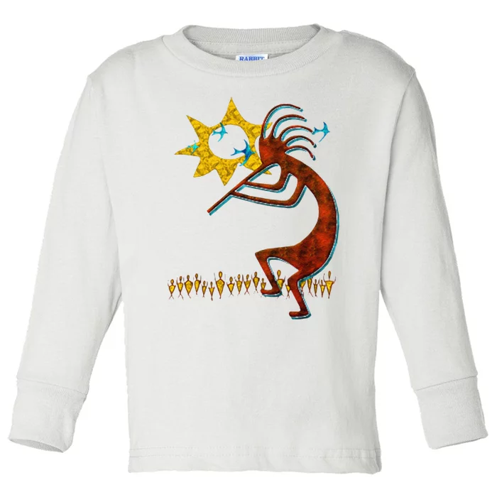 Kokopelli Concert Cool Fashion Native American Toddler Long Sleeve Shirt