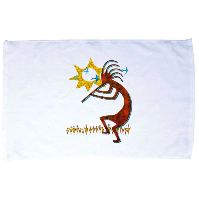 Kokopelli Concert Cool Fashion Native American Microfiber Hand Towel