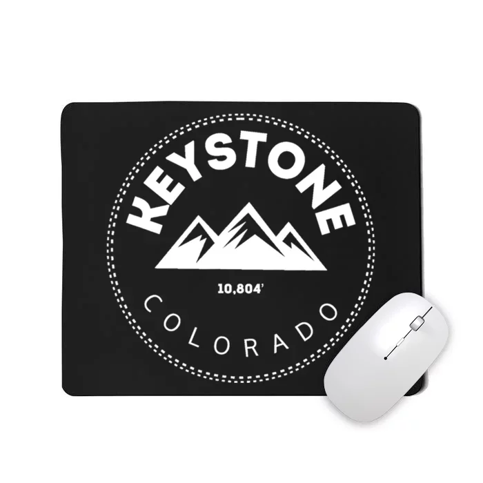 Keystone Colorado CO Mountain Town Funny Gift Elevated CO Skiing Gift Mousepad