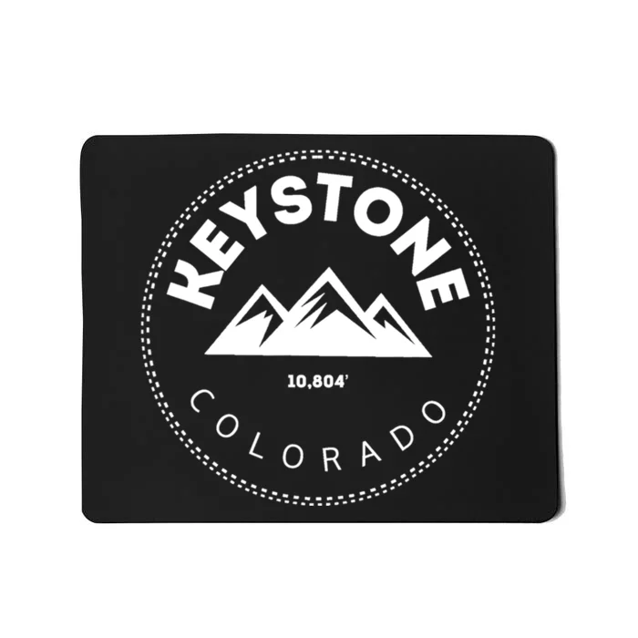 Keystone Colorado CO Mountain Town Funny Gift Elevated CO Skiing Gift Mousepad