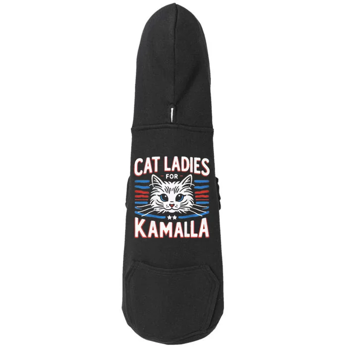 Kamala Crash Comma La Election 2024 Doggie 3-End Fleece Hoodie