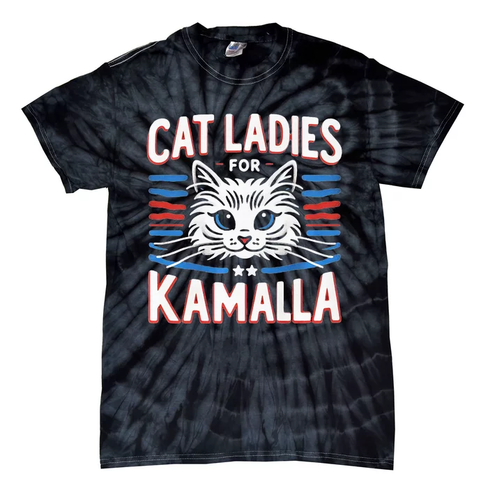 Kamala Crash Comma La Election 2024 Tie-Dye T-Shirt