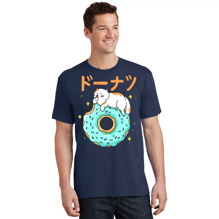 Kawaii Cat Donut T-Shirt