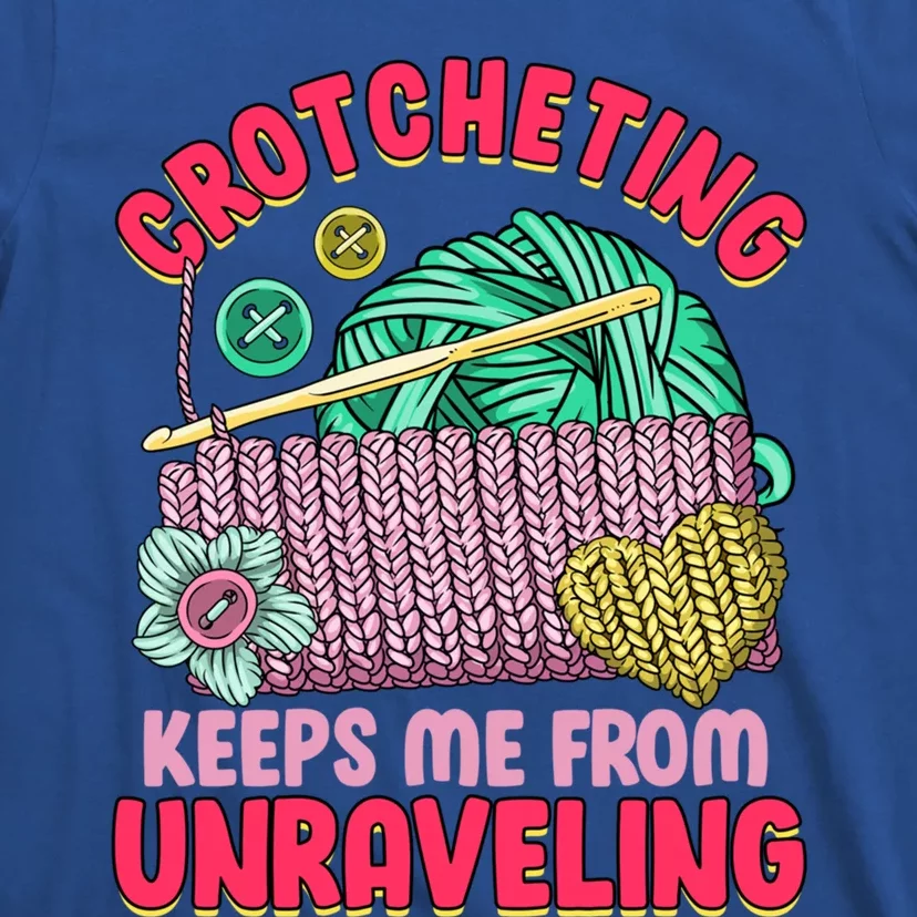 Knitting Crochet Design For Quilting Lover Gift Crocheting Keep Gift T-Shirt