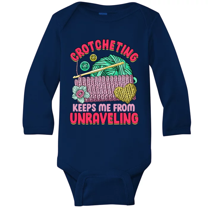 Knitting Crochet Design For Quilting Lover Gift Crocheting Keep Gift Baby Long Sleeve Bodysuit