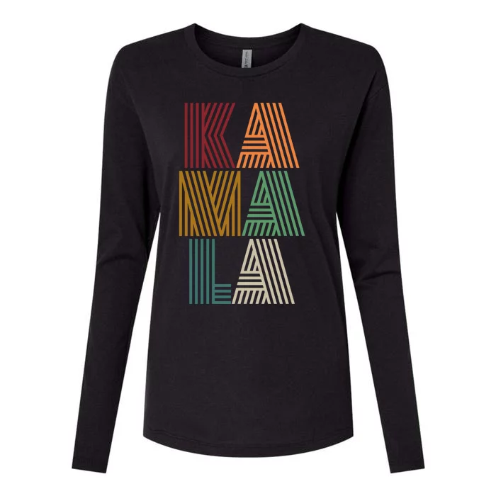 Kamala Custom Design Funny Gift Womens Cotton Relaxed Long Sleeve T-Shirt