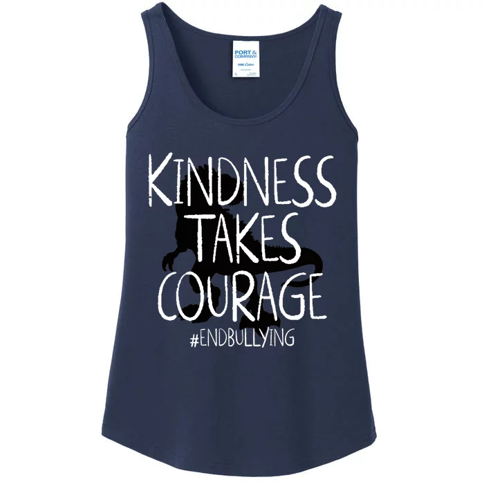 Kindness Courage Dino Kids Unity Day Orange Anti Bullying Ladies Essential Tank