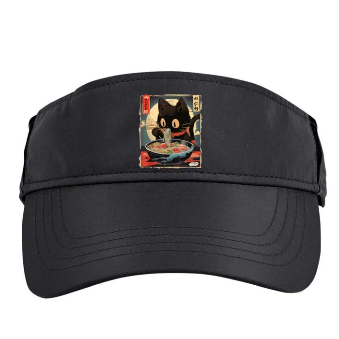 Kawaii Cat Eating Ramen Noodles Anime Gift Girl Teens Adult Drive Performance Visor