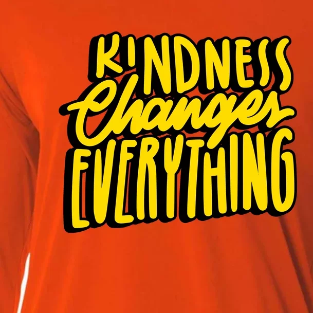 Kindness Changes Everything Retro Cooling Performance Long Sleeve Crew