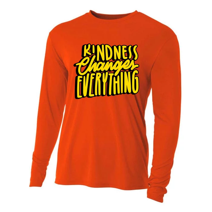 Kindness Changes Everything Retro Cooling Performance Long Sleeve Crew