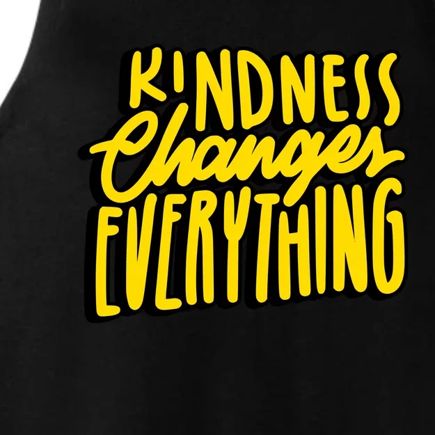 Kindness Changes Everything Retro Ladies Tri-Blend Wicking Tank