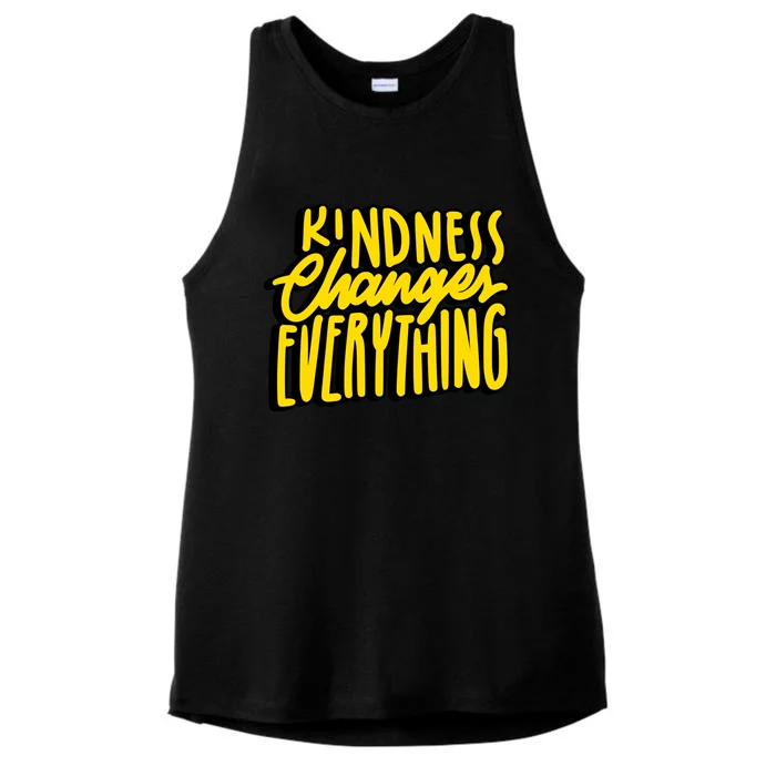 Kindness Changes Everything Retro Ladies Tri-Blend Wicking Tank