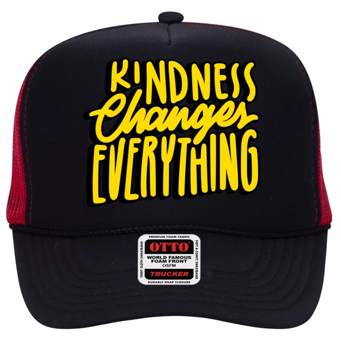 Kindness Changes Everything Retro High Crown Mesh Trucker Hat