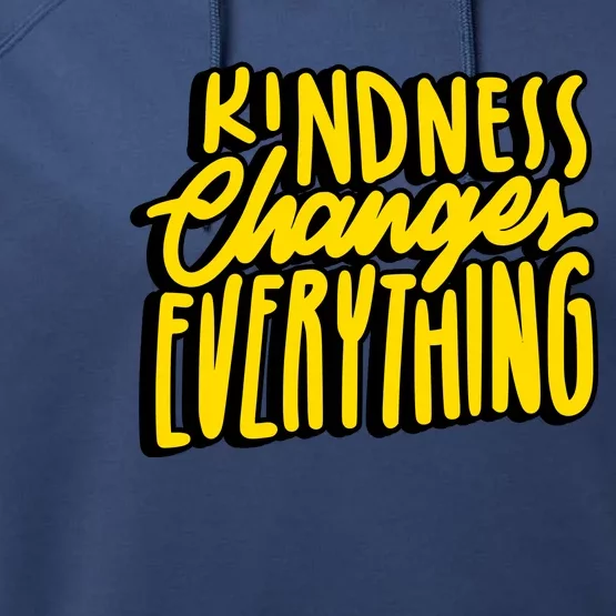 Kindness Changes Everything Retro Performance Fleece Hoodie