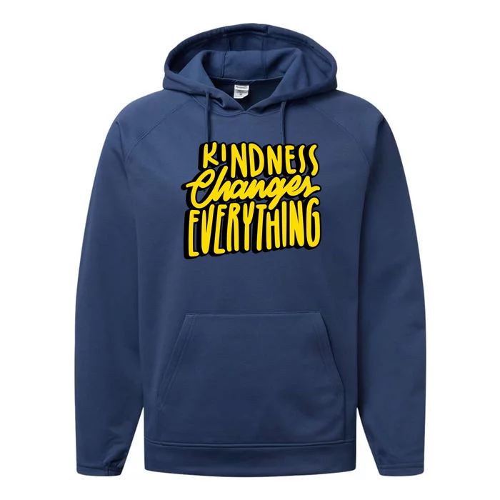 Kindness Changes Everything Retro Performance Fleece Hoodie