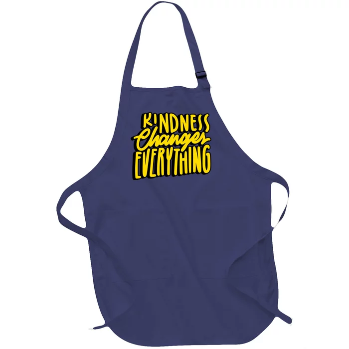 Kindness Changes Everything Retro Full-Length Apron With Pocket