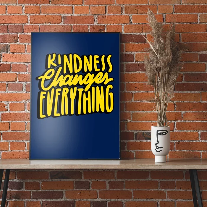 Kindness Changes Everything Retro Poster