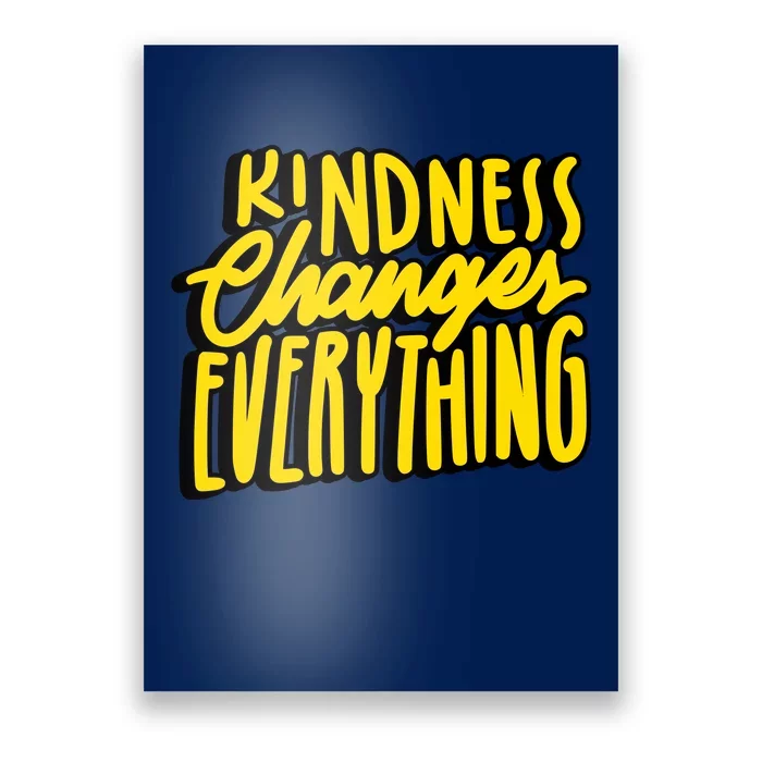 Kindness Changes Everything Retro Poster