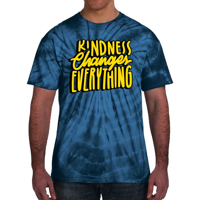 Kindness Changes Everything Retro Tie-Dye T-Shirt