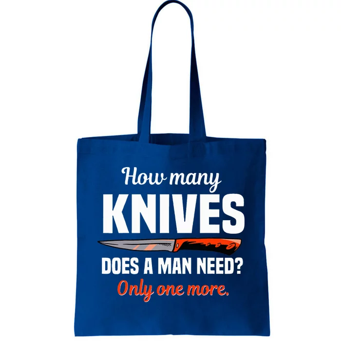 Knife Collector Enthusiast Cook Man Knives Collection Hobby Tote Bag