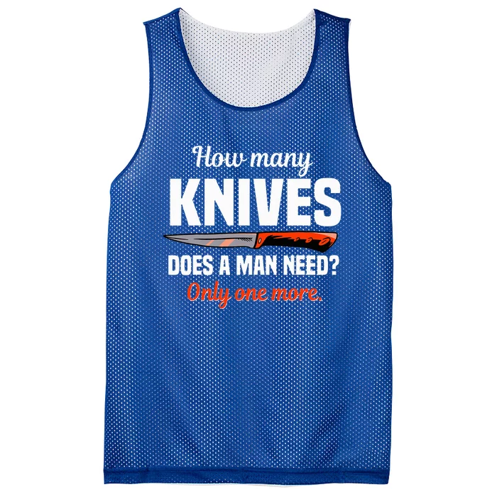 Knife Collector Enthusiast Cook Man Knives Collection Hobby Mesh Reversible Basketball Jersey Tank