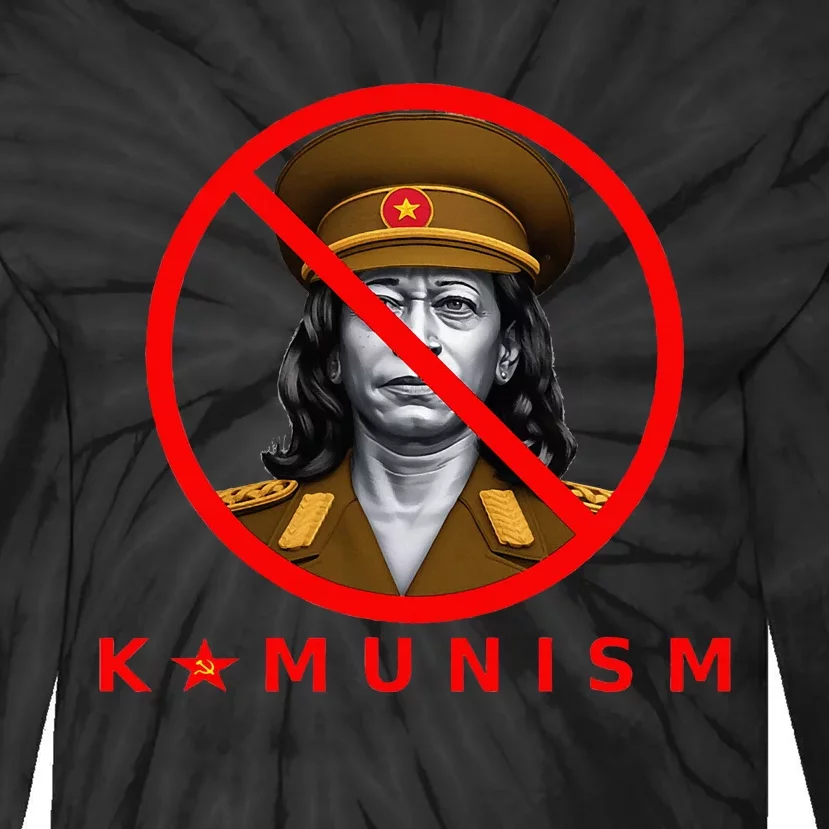 Kamunism Communism Election Humor 2024 Tie-Dye Long Sleeve Shirt