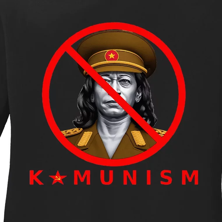 Kamunism Communism Election Humor 2024 Ladies Long Sleeve Shirt