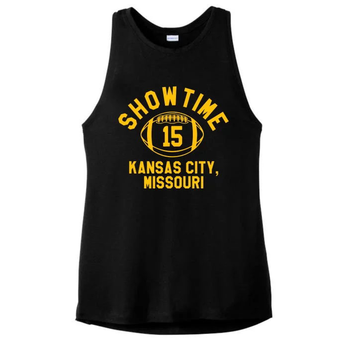 Kansas City Football 15 Ladies Tri-Blend Wicking Tank