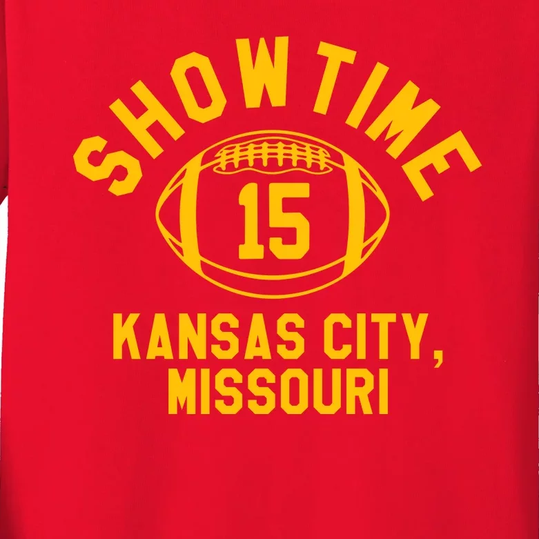 Kansas City Football 15 Kids Long Sleeve Shirt