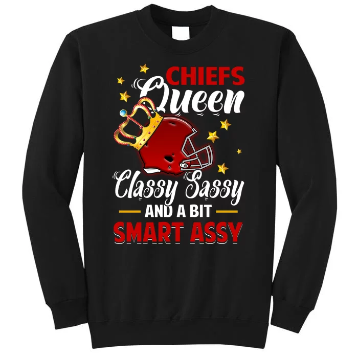 Kansas City Football Queen Classy Sassy And A Bit Smart Assy Sweatshirt