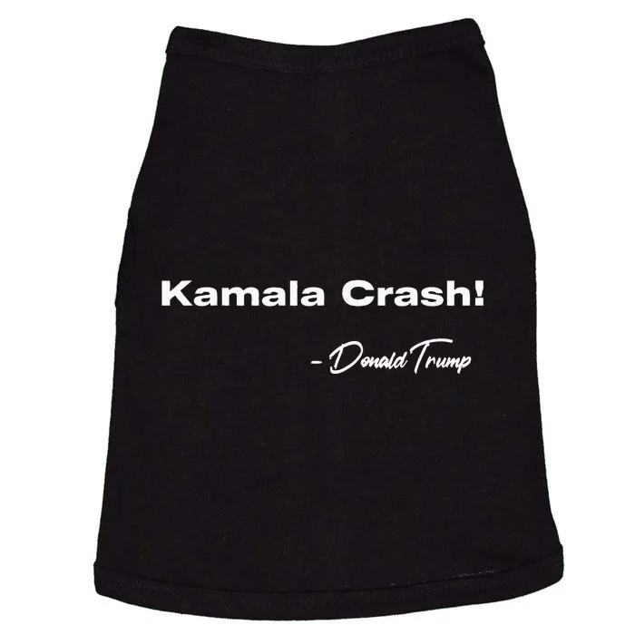 Kamala Crash Funny Trump 2024 Doggie Tank