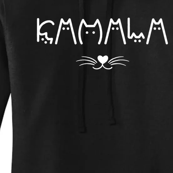 Kamala Cat For Harris 2024 Women's Pullover Hoodie