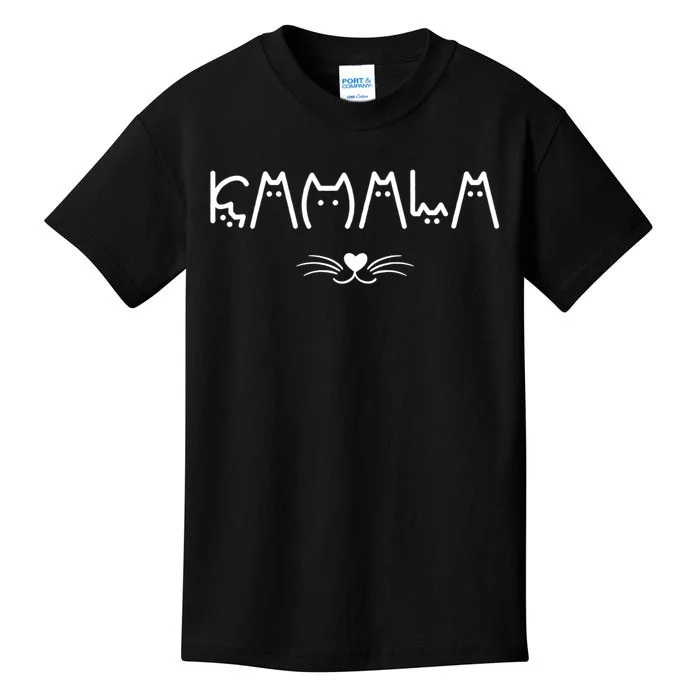 Kamala Cat For Harris 2024 Kids T-Shirt