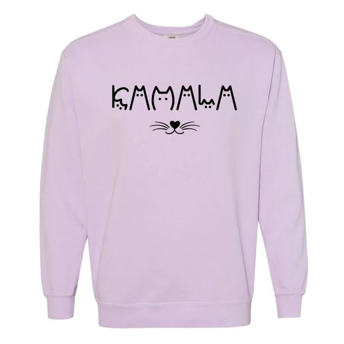 Kamala Cat For Harris 2024 Garment-Dyed Sweatshirt