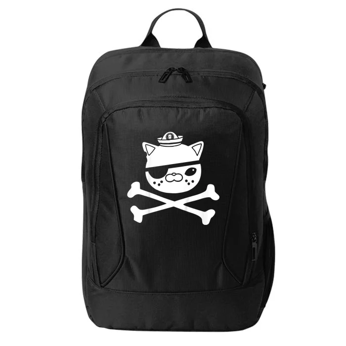 Kwazii Cute Funny Pirate Cat City Backpack