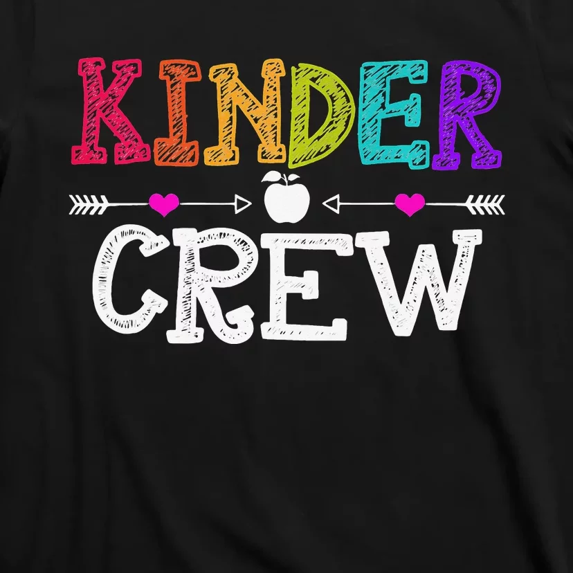 Kinder Crew Funny Kindergarten Teacher Last Day Of School T-Shirt